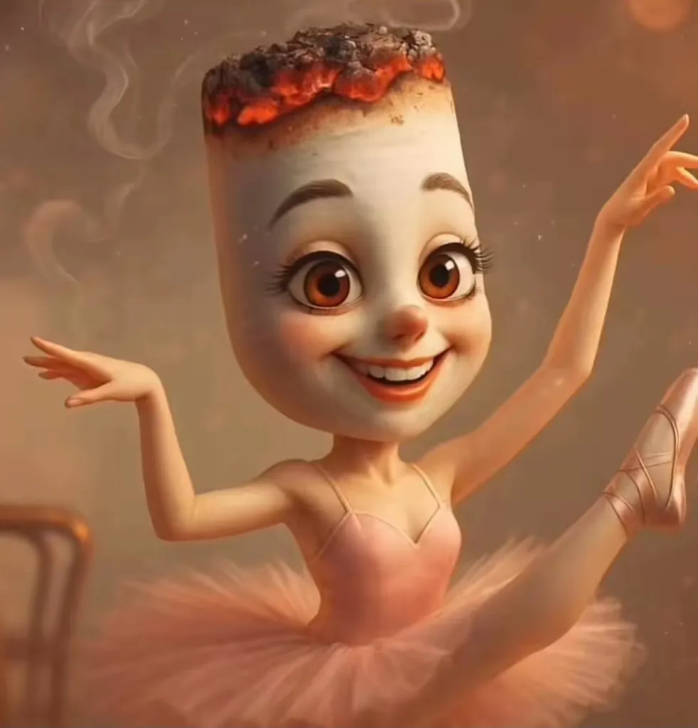 バレリーナ・ニコチーナのイラスト